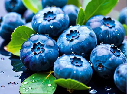 Dew-Kissed Blueberries — 63-piece jigsaw puzzle