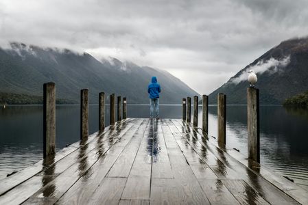 Solitude at the Dock — 150-piece jigsaw puzzle