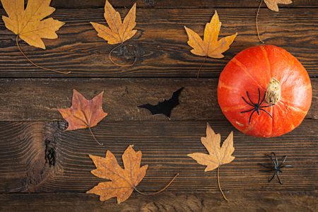 Autumn Halloween Scene — 100-piece jigsaw puzzle