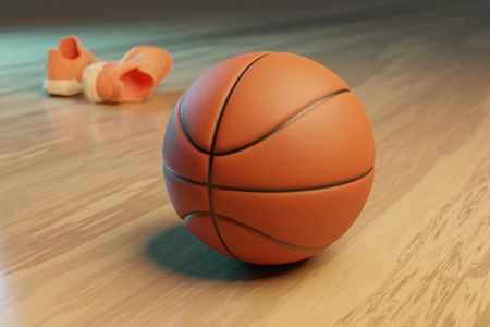 Basketball on Court — 100-piece jigsaw puzzle