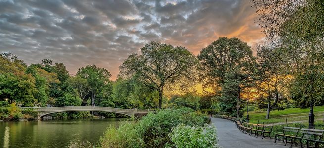 Bridge at Dusk — 300-piece jigsaw puzzle