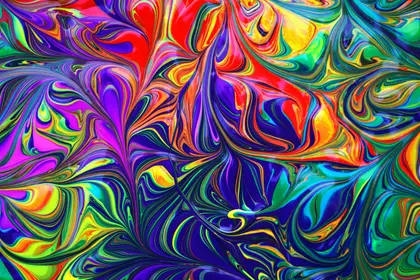 Vibrant Color Swirls — 400-piece jigsaw puzzle