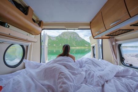 Morning View from Camper — 400-piece jigsaw puzzle