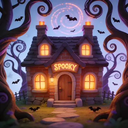 Spooky Haunted House — 60-piece jigsaw puzzle