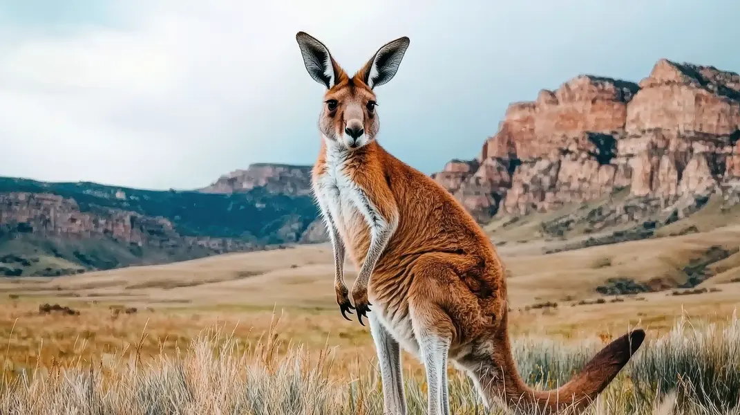 Majestic Kangaroo Landscape — 100-piece jigsaw puzzle