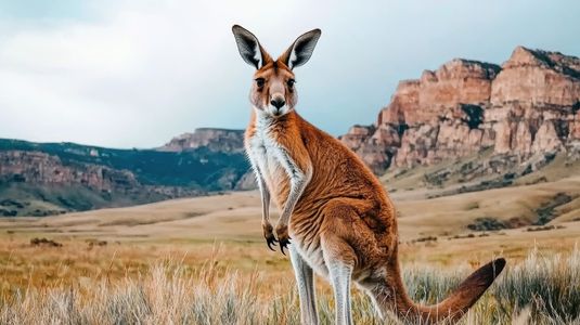 Majestic Kangaroo Landscape — 100-piece jigsaw puzzle