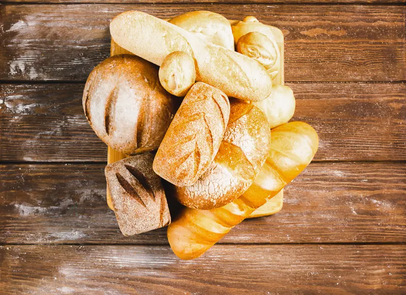 Assorted Fresh Breads — 64-piece jigsaw puzzle