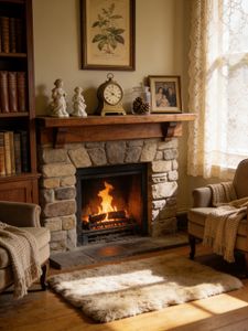 Cozy Fireplace Corner — 300-piece jigsaw puzzle