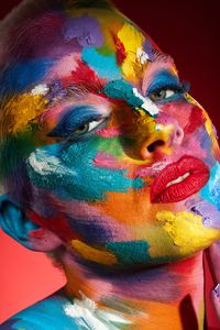 Vibrant Face Art — 300-piece jigsaw puzzle