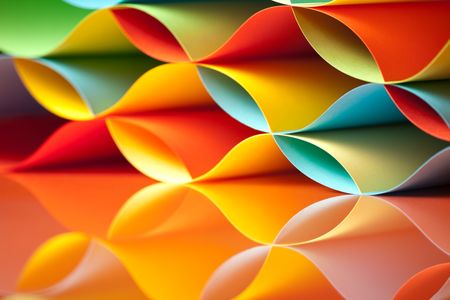 Colorful Paper Waves — 300-piece jigsaw puzzle
