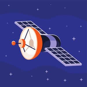 Satellite Among Stars — 200-piece jigsaw puzzle