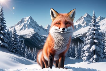 Majestic Winter Fox — 200-piece jigsaw puzzle
