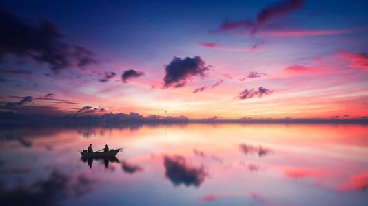 Serene Sunset Reflection — 500-piece jigsaw puzzle
