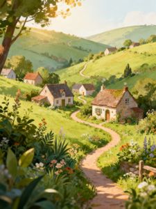 Charming Countryside Path — 400-piece jigsaw puzzle