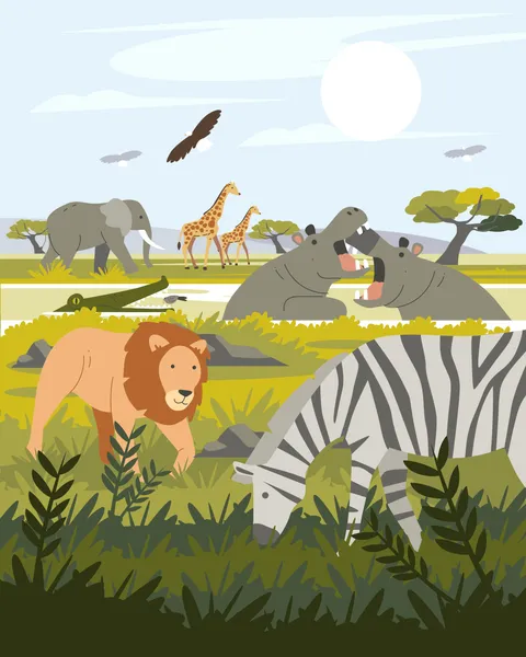 Tierharmonie in der Serengeti — 200-Teile-Puzzle