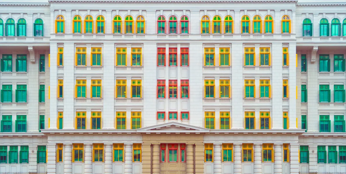 Colorful Symmetrical Facade — 500-piece jigsaw puzzle