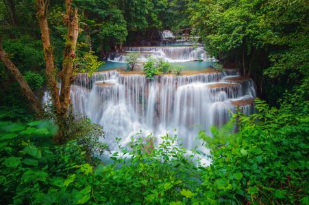 Cascading Forest Waterfall — 100-piece jigsaw puzzle