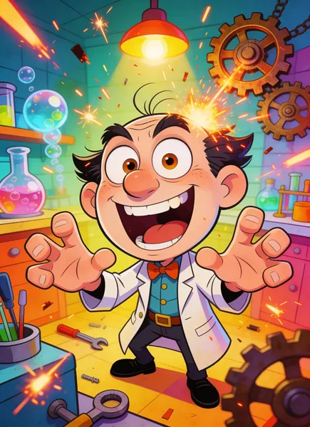 Mad Scientist's Lab — 100-piece jigsaw puzzle