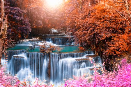Mystical Autumn Waterfall — 300-piece jigsaw puzzle