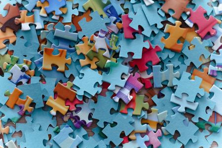 Colorful Puzzle Pieces — 300-piece jigsaw puzzle