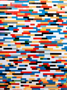 Vibrant Block Mosaic — 100-piece jigsaw puzzle
