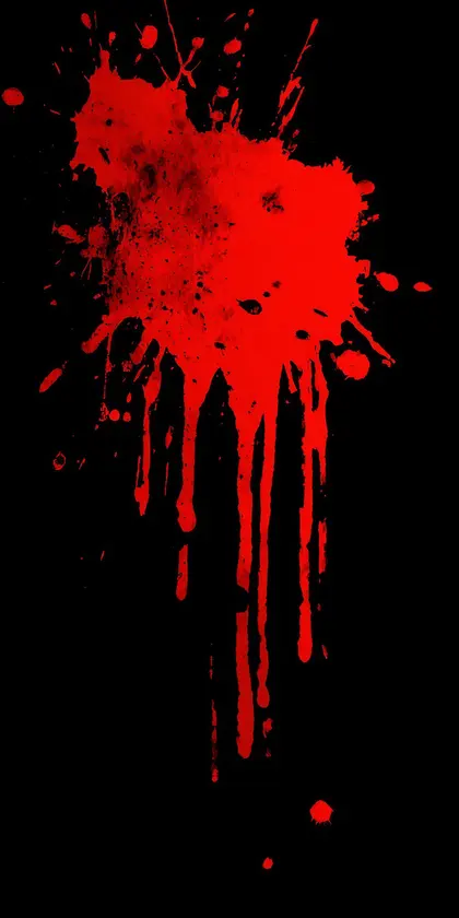 Splattered Red Art — 55-piece jigsaw puzzle