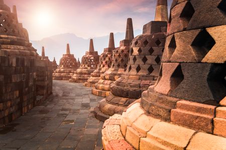 Sunrise at Ancient Temple — 400-piece jigsaw puzzle