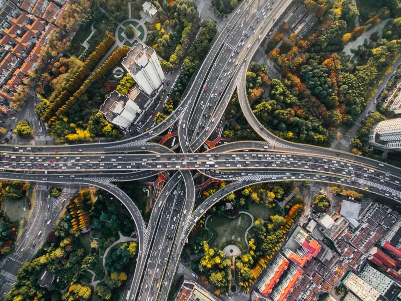 Urban Interchange Network — 100-piece jigsaw puzzle