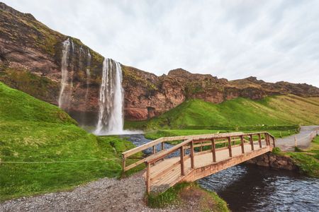 Waterfall Bridge Landscape — 300-piece jigsaw puzzle