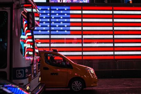 City Lights and Flag — 300-piece jigsaw puzzle