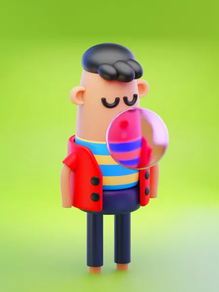 Nieuwsgierig stripfiguur — 200-stukjes legpuzzel