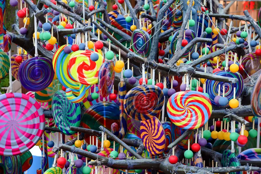 Whimsical Candy Wonderland — 100-piece jigsaw puzzle