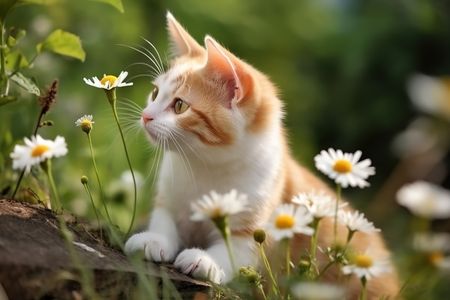 Kitten Among Daisies — 500-piece jigsaw puzzle
