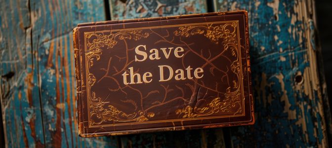 Elegant Date Announcement — 200-piece jigsaw puzzle