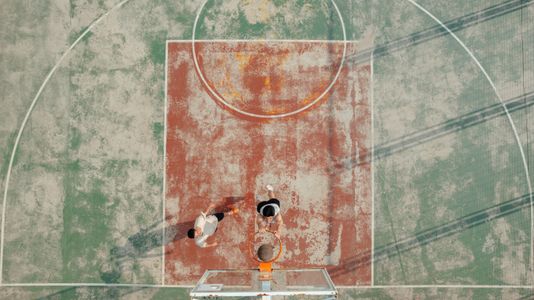 Urban Basketball Aerial — 150-piece jigsaw puzzle