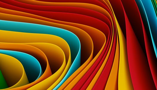 Vibrant Paper Waves — 200-piece jigsaw puzzle