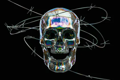 Chromatic Skull Surrounded — 500-piece jigsaw puzzle