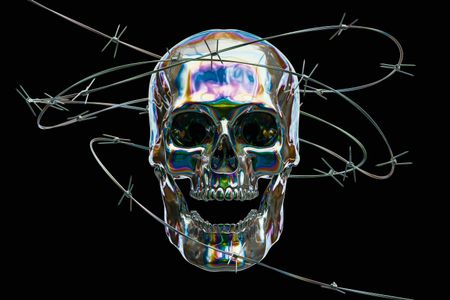Chromatic Skull Surrounded — 500-piece jigsaw puzzle