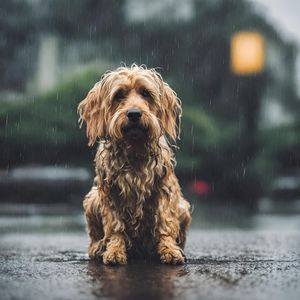 Puppy in the Rain — 300-piece jigsaw puzzle