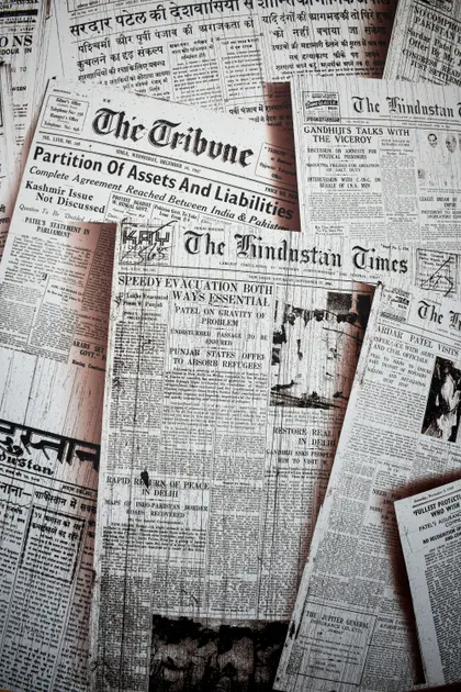 Historical Newspaper Montage — 200-piece jigsaw puzzle
