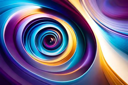 Vibrant Spiral Symphony — 300-piece jigsaw puzzle