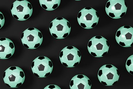 Mint Soccer Pattern — 300-piece jigsaw puzzle