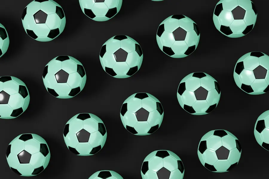 Mint Soccer Pattern — 300-piece jigsaw puzzle