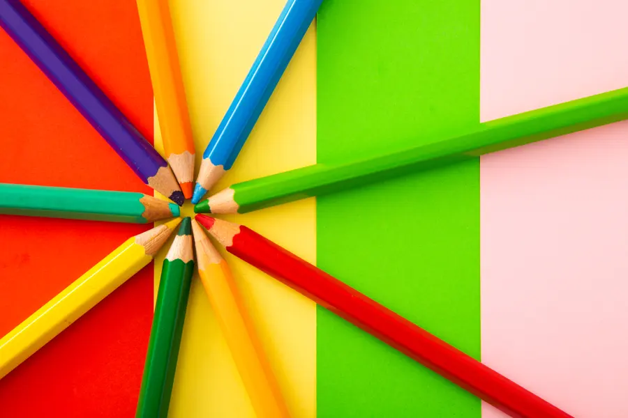 Colorful Pencil Burst — 200-piece jigsaw puzzle
