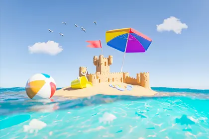 Beach Day Fantasy — 300-piece jigsaw puzzle