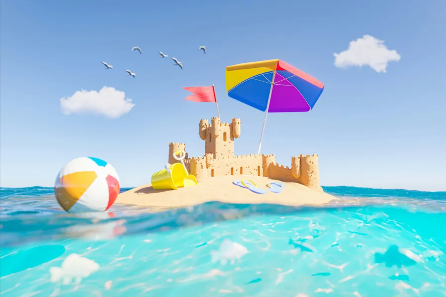 Fantazja dnia na plaży — 300-elementowe puzzle