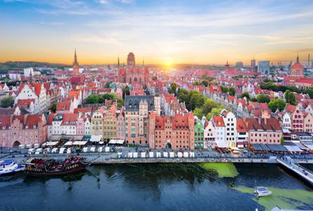 Sunset Over Gdańsk — 64-piece jigsaw puzzle