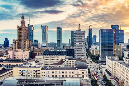 Skyline of Warsaw — 200-piece jigsaw puzzle