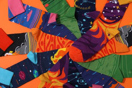 Colorful Cosmic Socks — 400-piece jigsaw puzzle