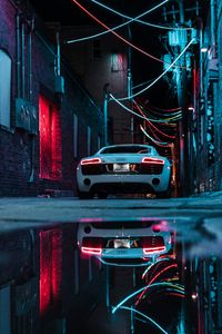 Neon Night Drive — 400-piece jigsaw puzzle